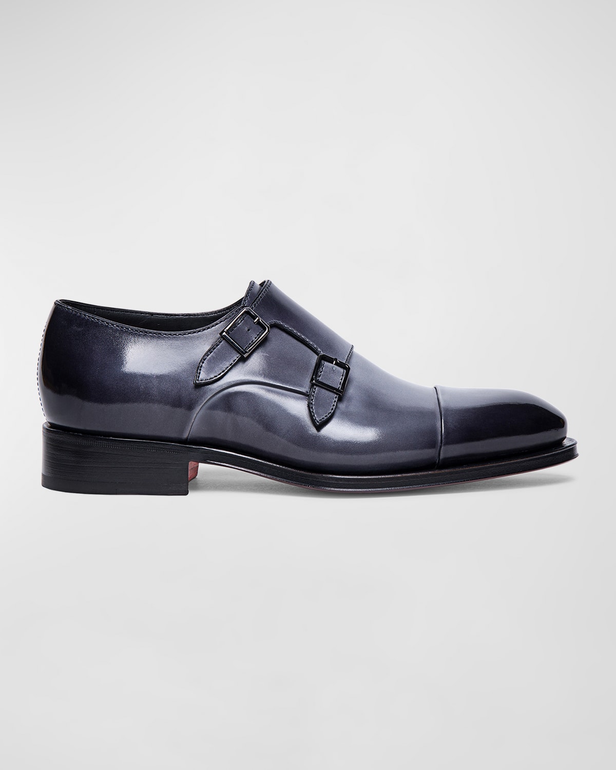 SANTONI MEN'S LEATHER LOAFERS