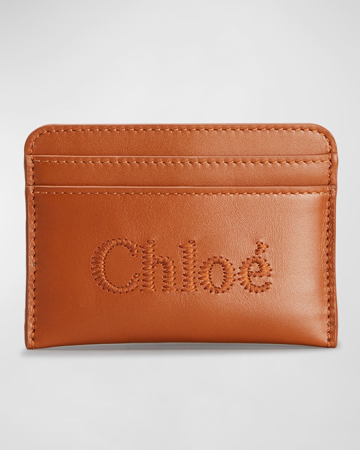 Sense Logo Calfskin Card Case