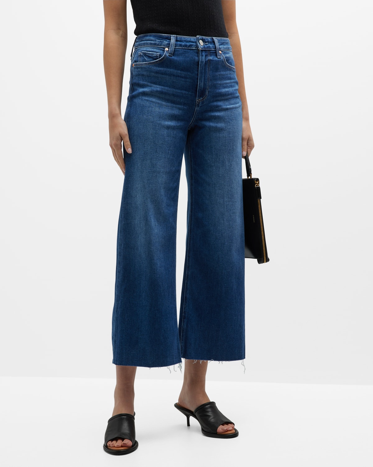 Anessa High Rise Wide Ankle Jeans