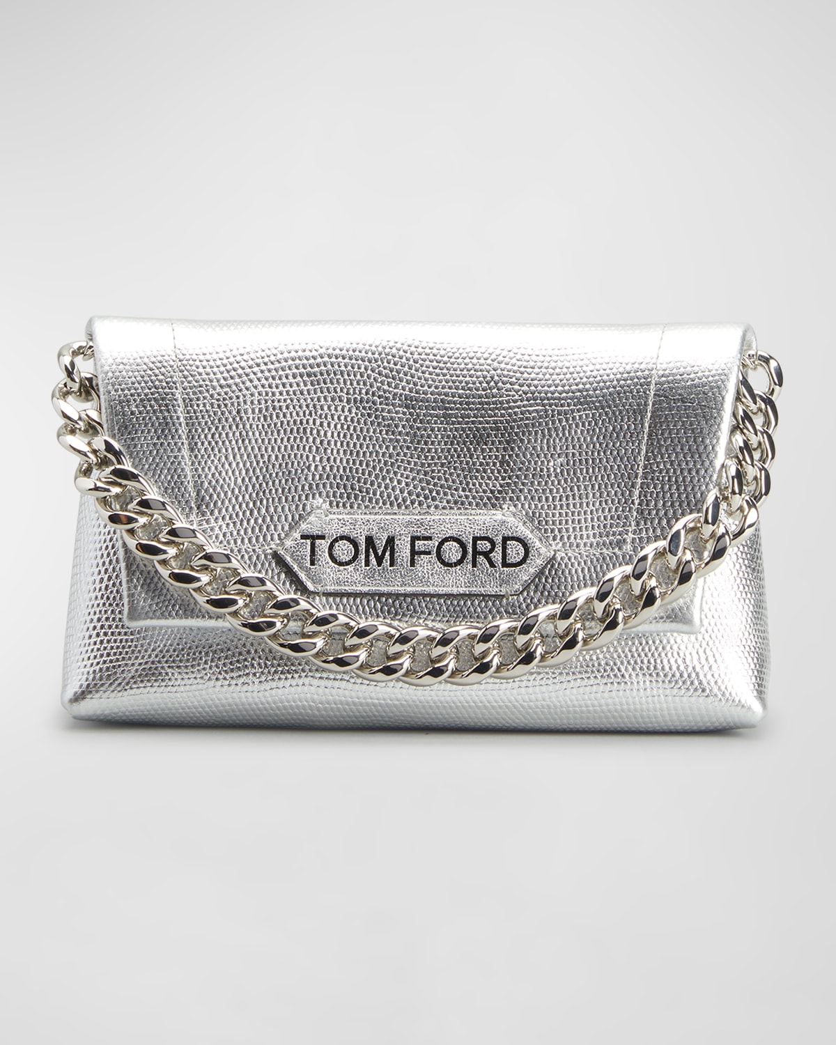 TOM FORD Small Satin Chain Clutch Bag