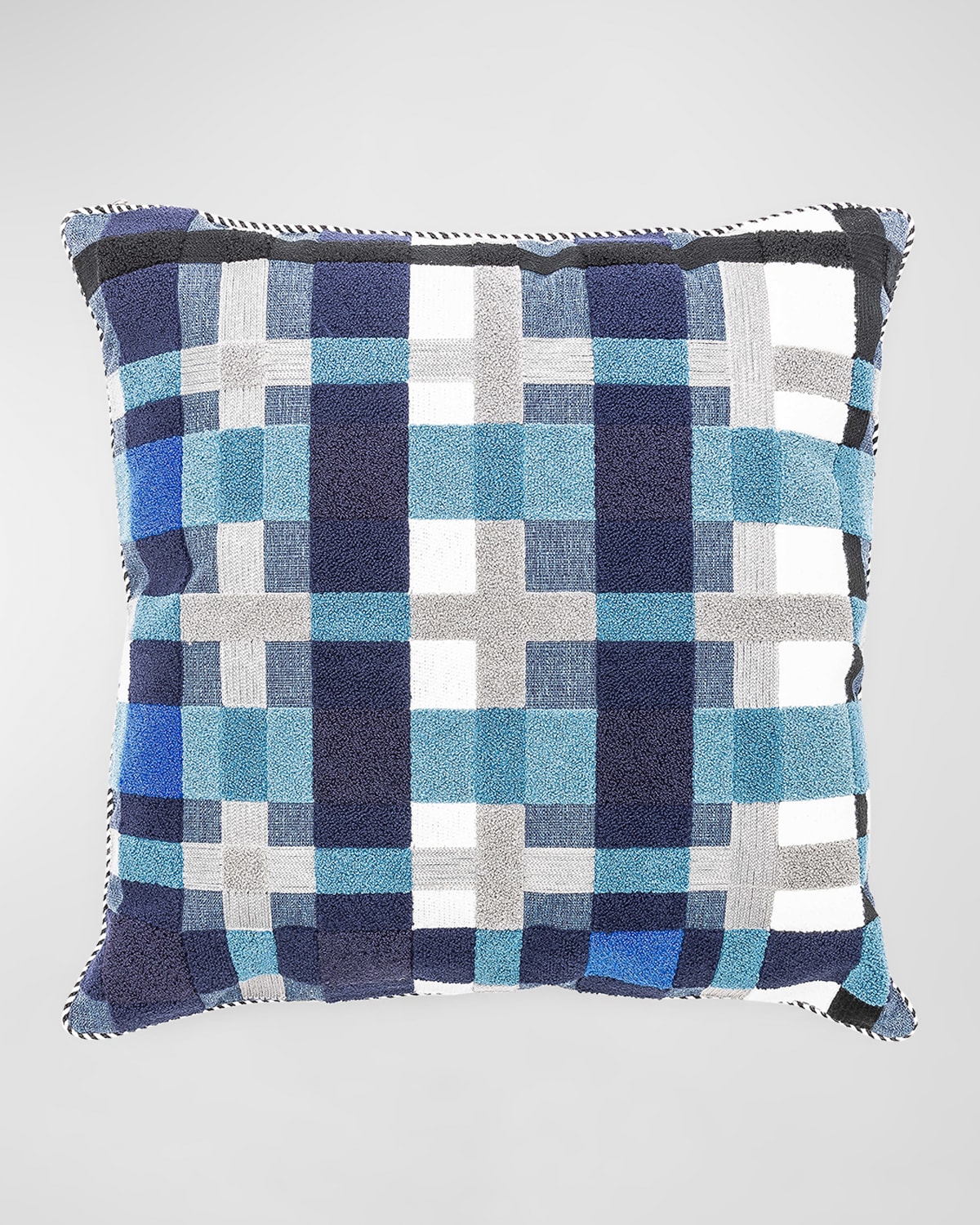 Mackenzie-childs Boathouse Plaid Outdoor Pillow