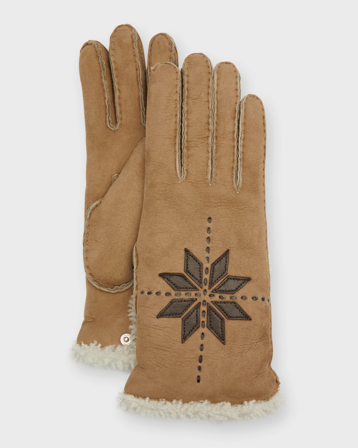 Flocon Lambskin Leather Gloves
