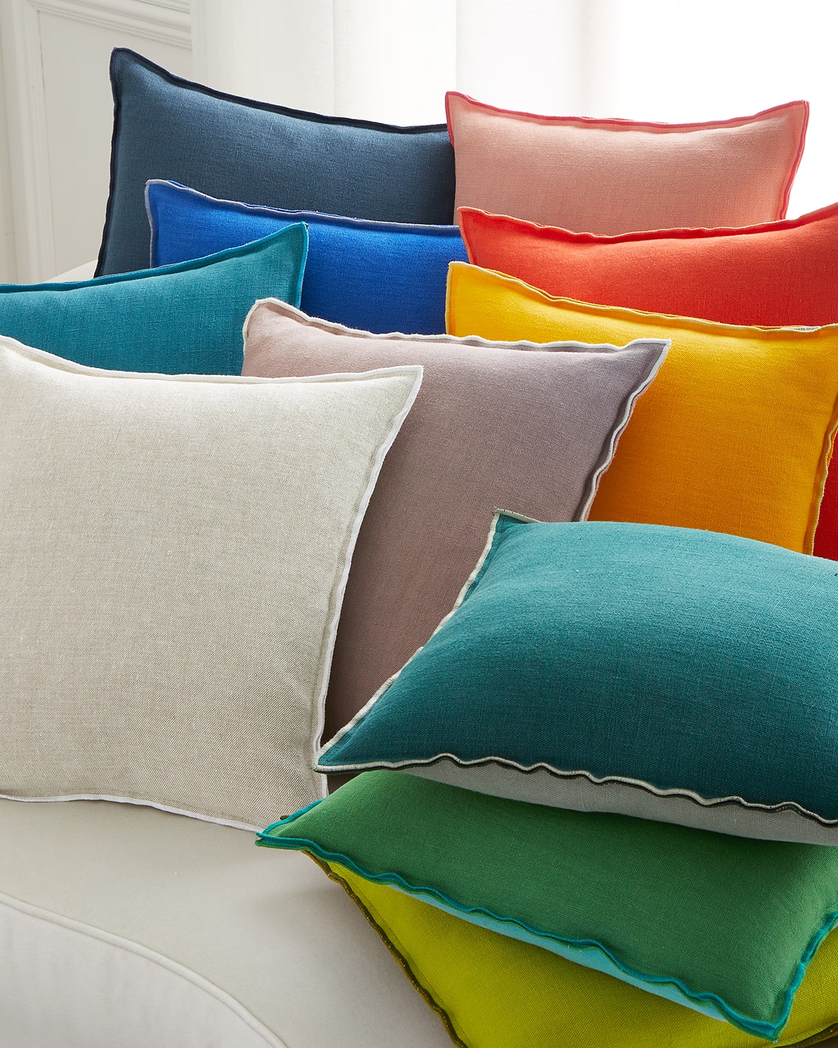 Shop Designers Guild Brera Lino Pillow In Natural