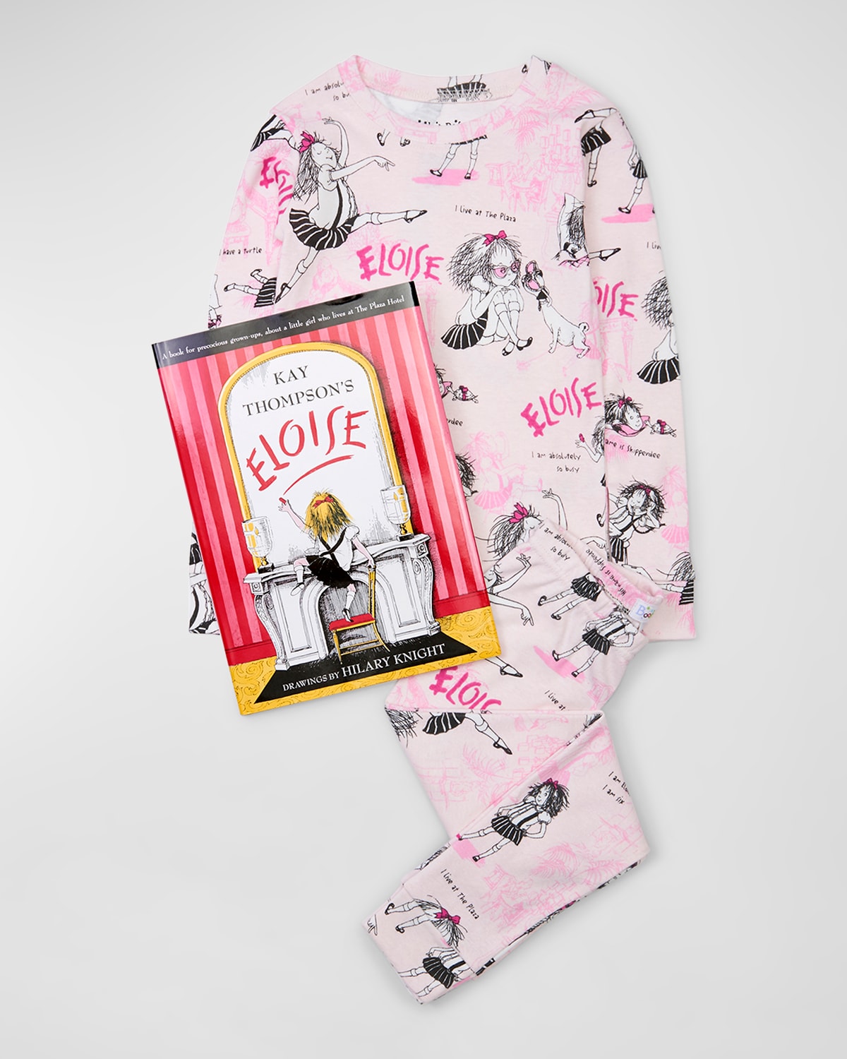 Girl's Eloise Printed Pajama Gift Set, Size 2-8