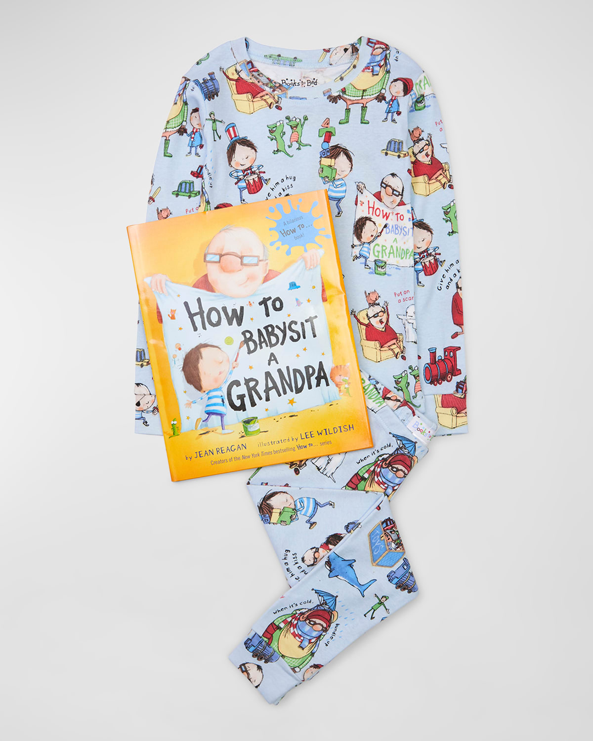 Boy's How To Babysit A Grandpa Pajama Gift Set, Size 2-6