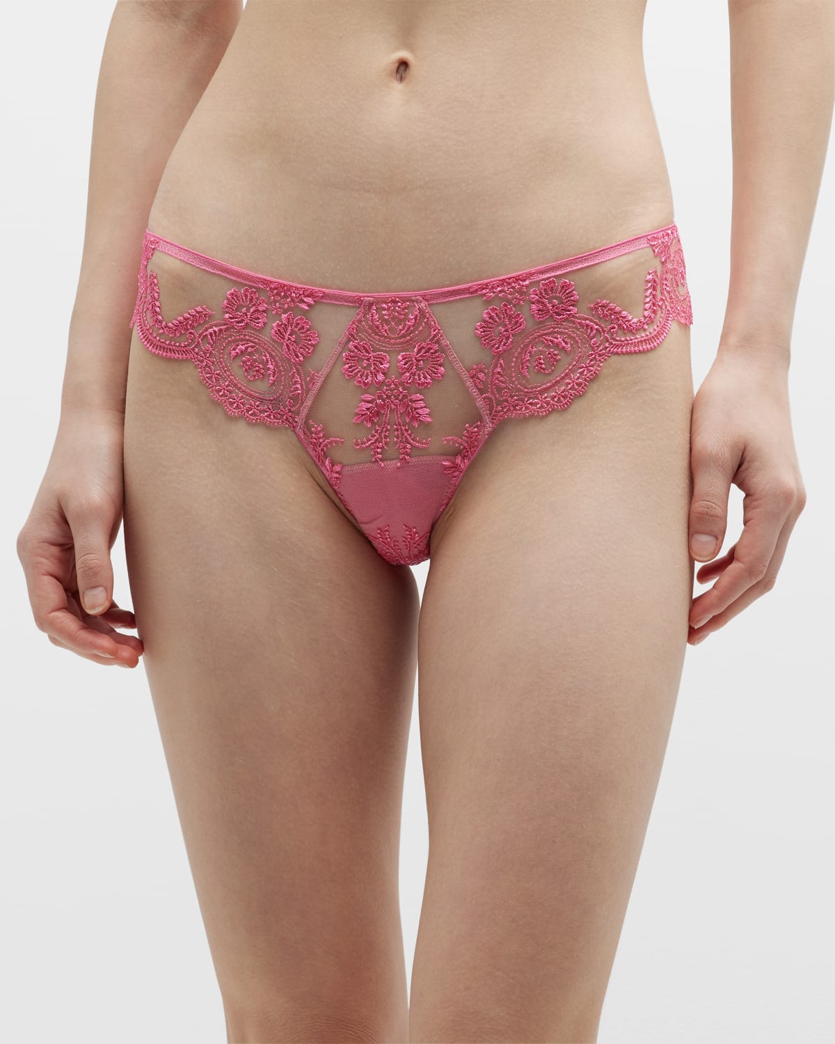 Pixie Dreams Scalloped Longline Thong