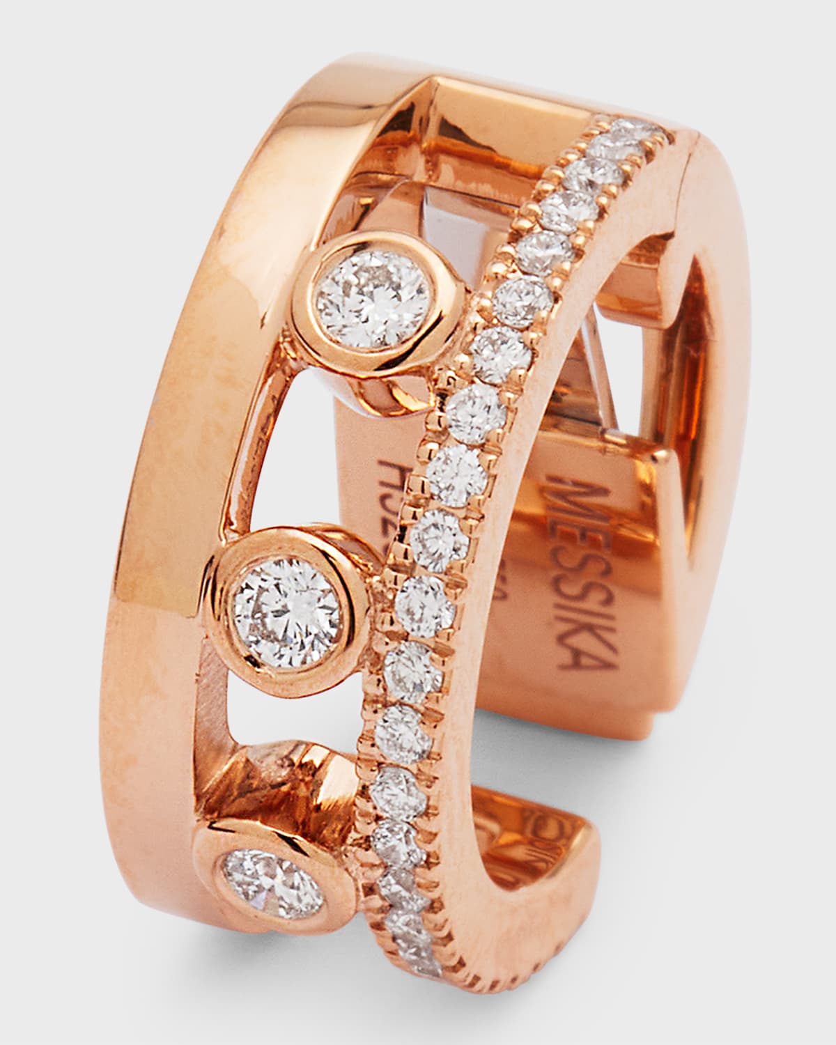 Messika Move Romane Ear Cuff In Pink Gold, Single ModeSens