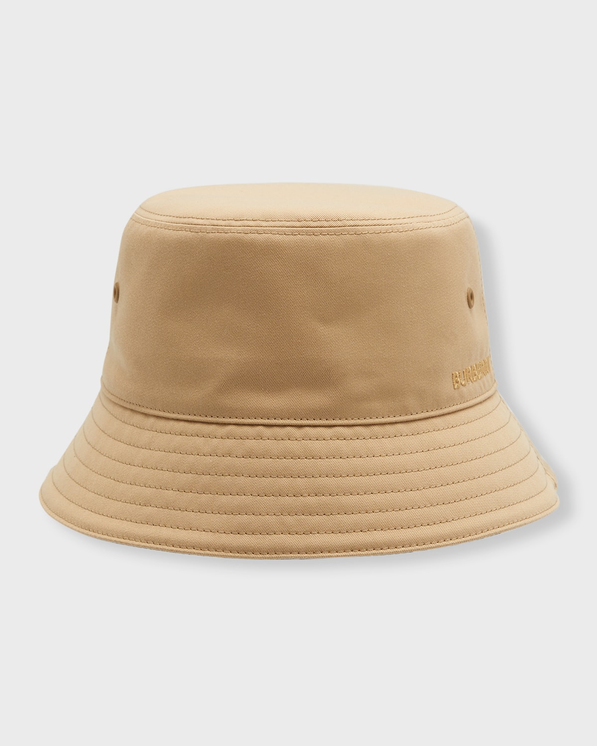Burberry Men's Tonal Logo Bucket Hat In Honey