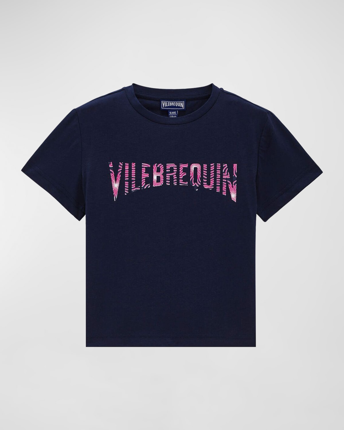 VILEBREQUIN KID'S HYPNO SHELL LOGO-PRINT T-SHIRT