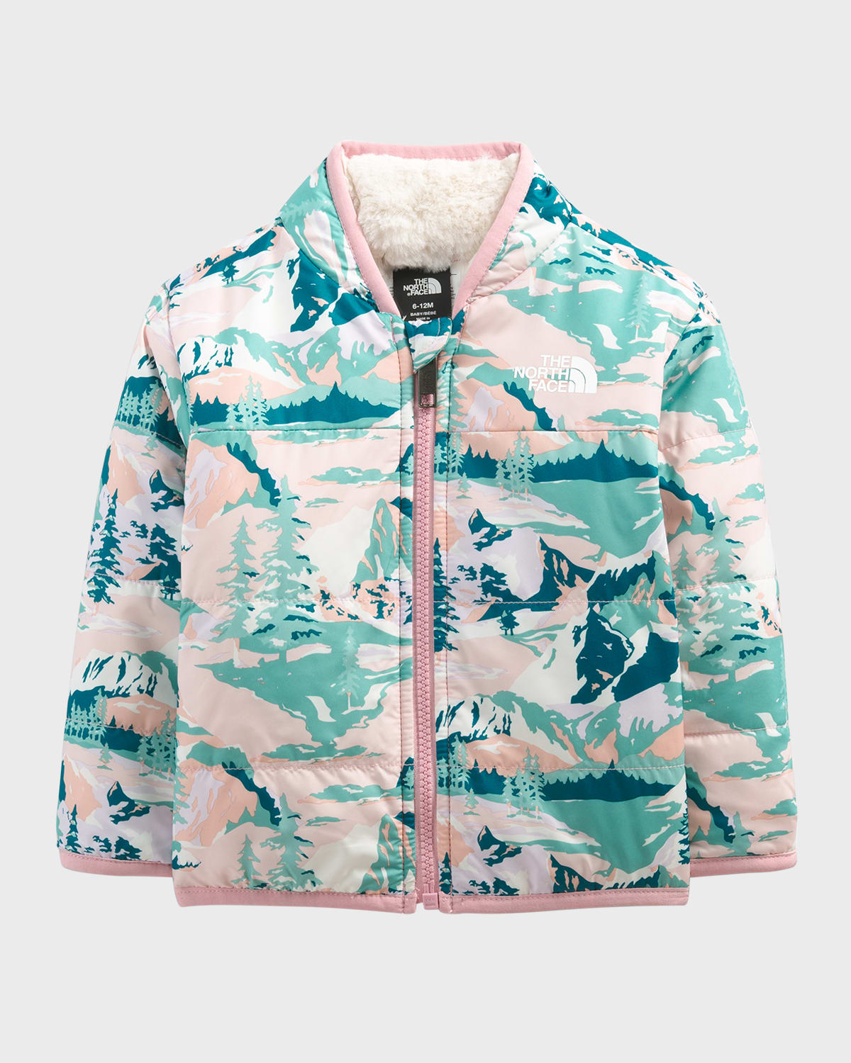 Girl's Mossbud Printed Fleece Jacket, Size 6M-24M