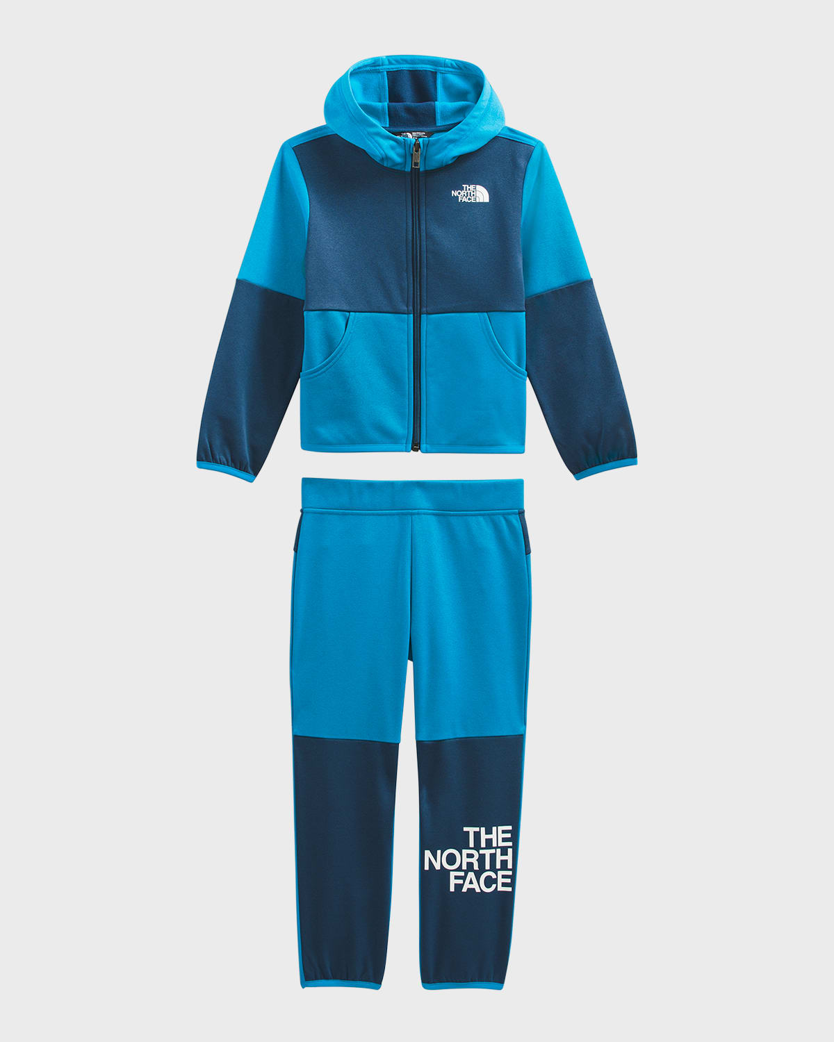 The North Face Kids Winter Warm Fleece Two-piece Set In Acoustic Blue