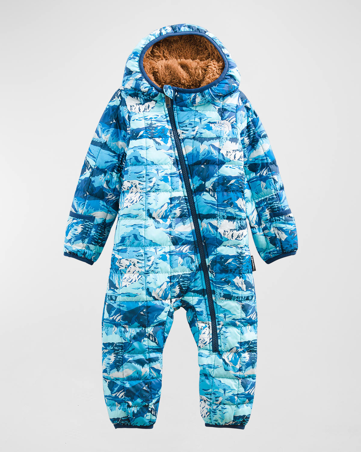 Boy's Thermoball Fleece Lined Printed Coverall, Size 6M-24M