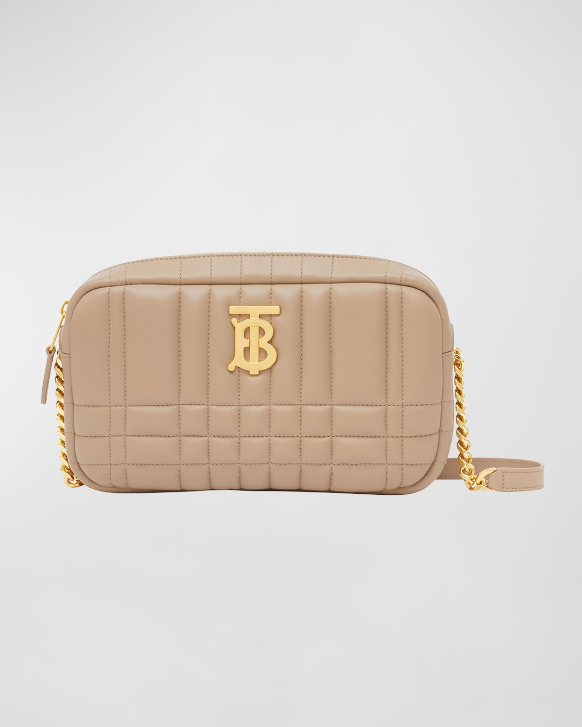 Burberry Lola Check Quilted Camera Crossbody Bag