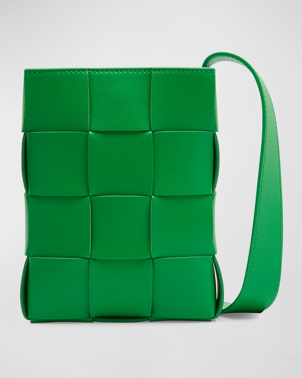 Bottega Veneta Mini Cassette Crossbody Bag In Peridotfum