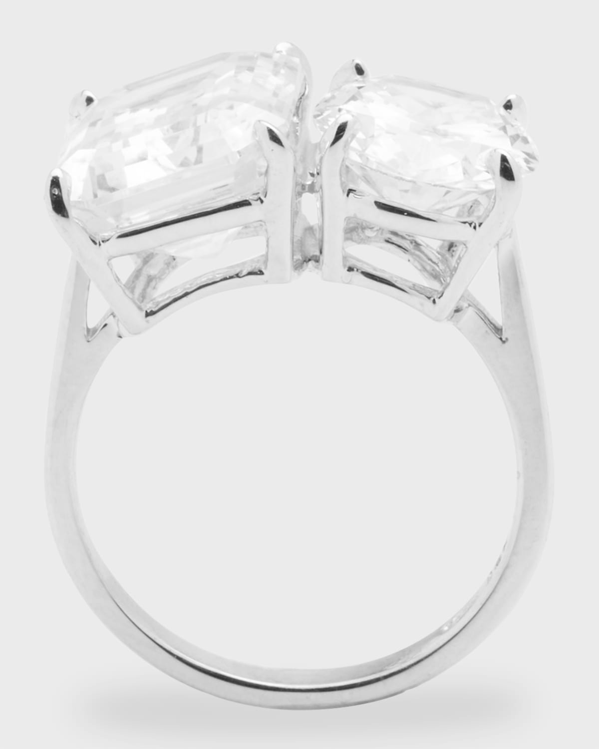 Oval & Emerald-Cut Cubic Zirconia Ring