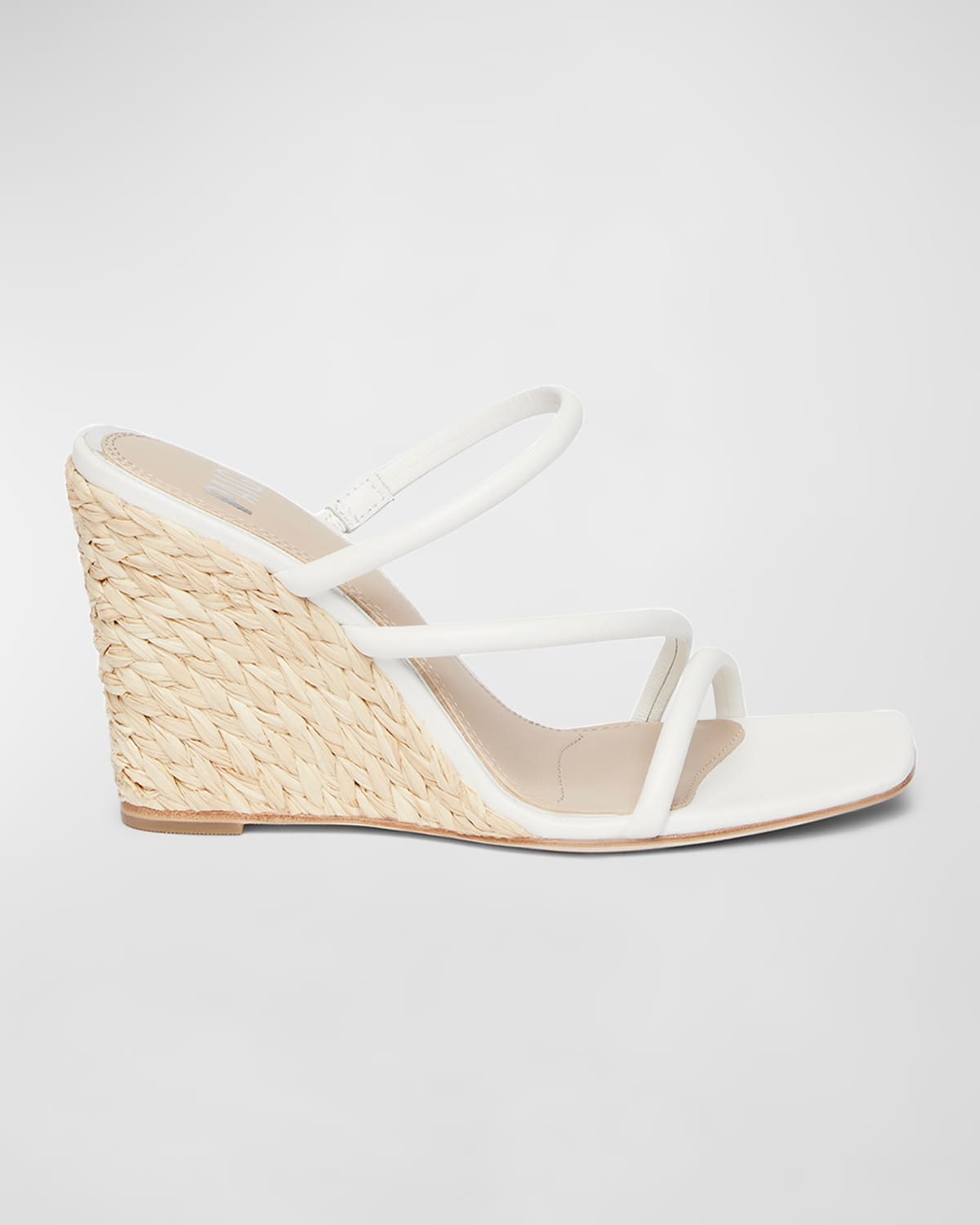Paige Stacey Three-band Wedge Espadrilles In White