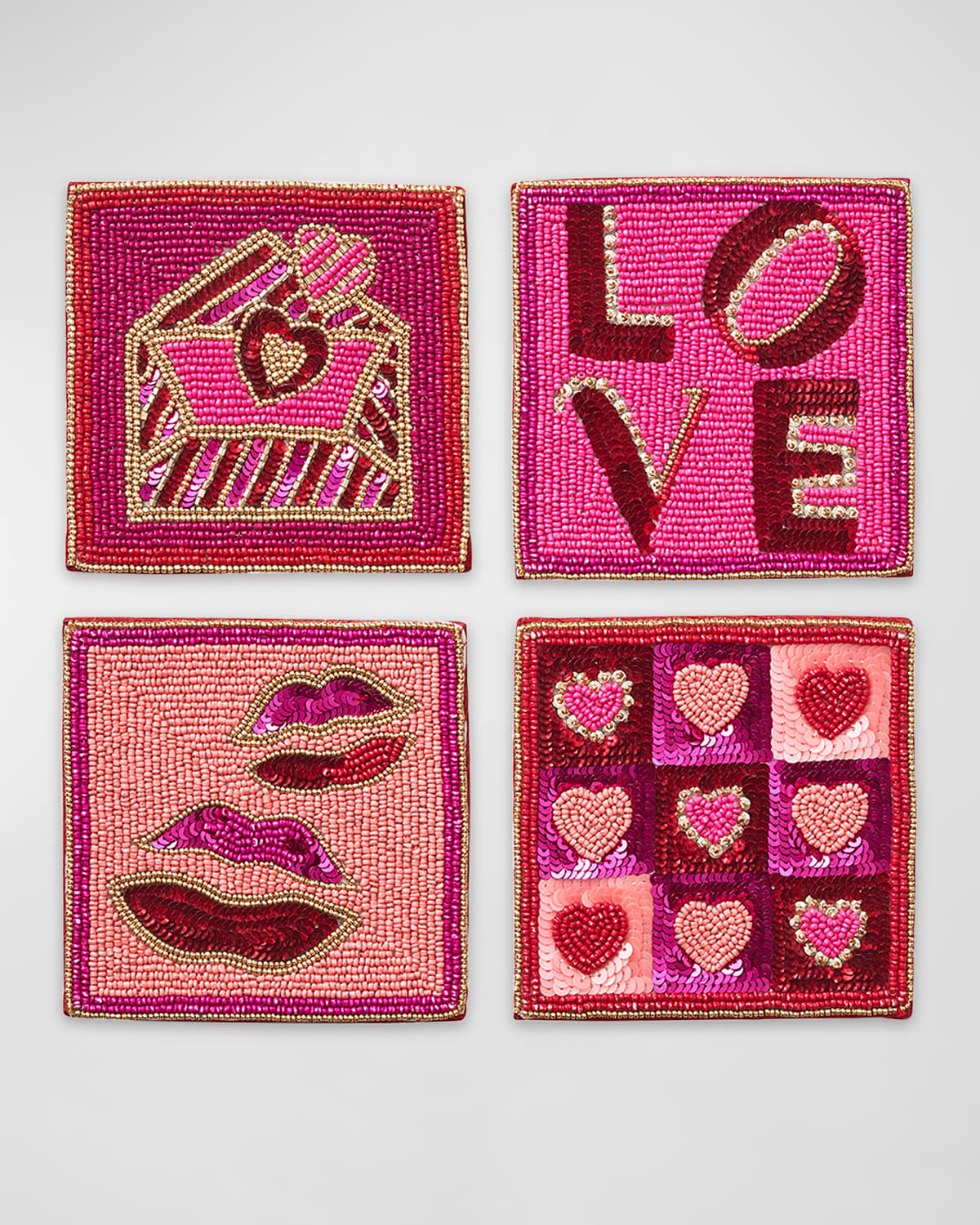 Amore Coasters, Set of 4
