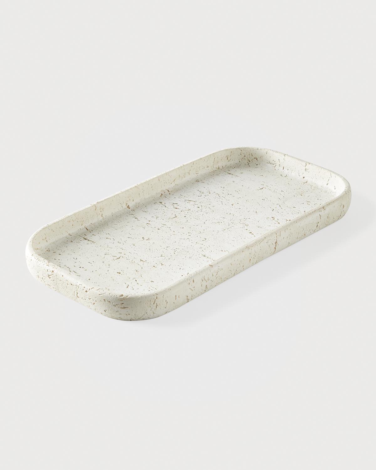 Kassatex Aman Rounded Tray In Ivory