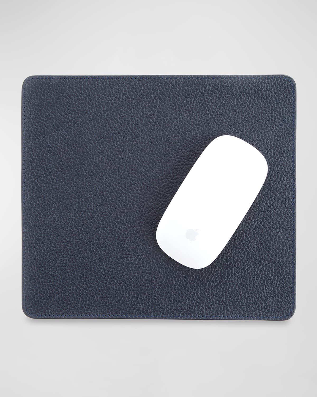 Royce New York Personalized Leather Mouse Pad In Navy Blue