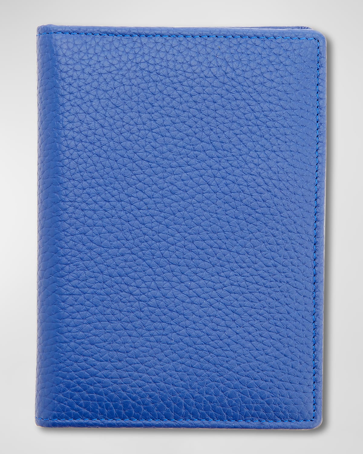 Royce New York Personalized Leather Rfid-blocking Passport Case In Cobalt Blue