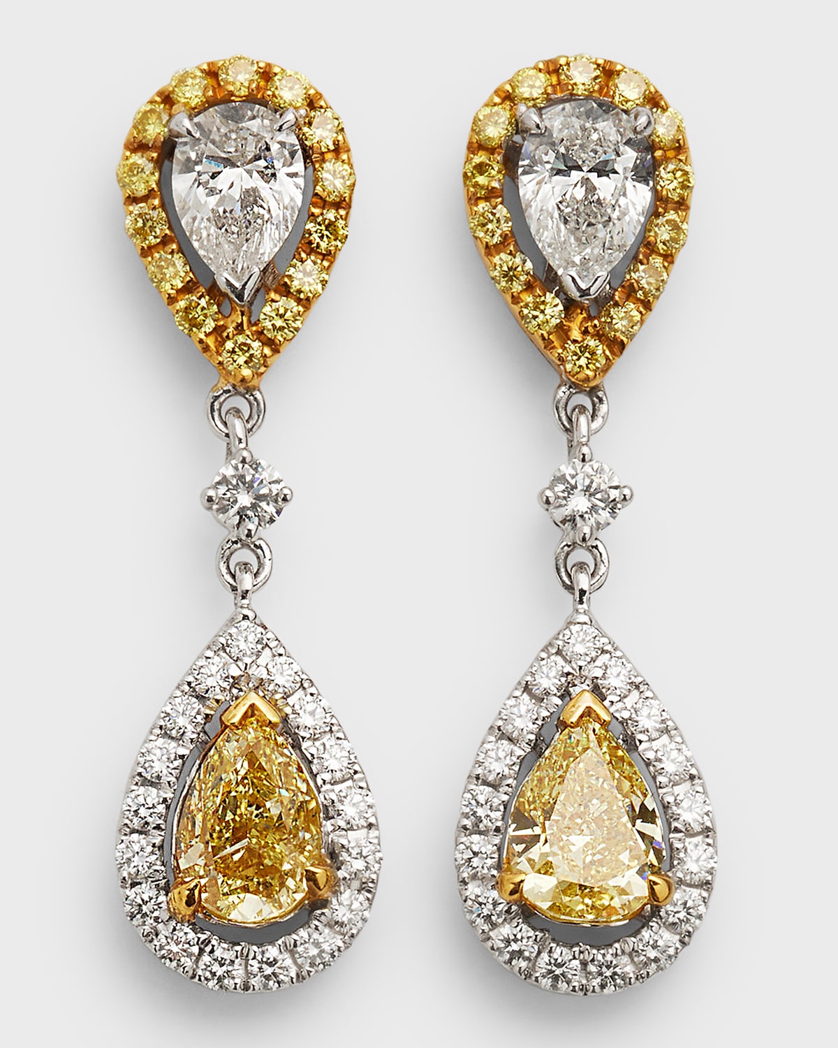 Alexander Laut Double Drop GH/VS1  Diamond Earrings