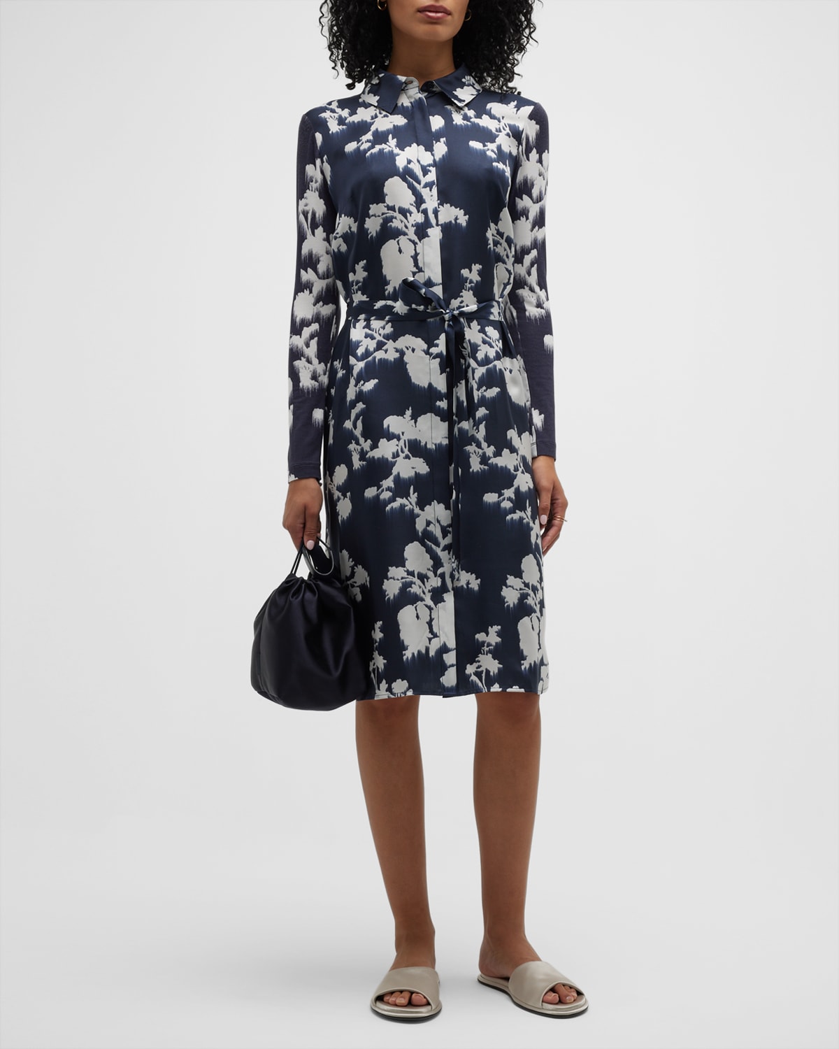 Nolana Abstract-Print Jersey Midi Dress