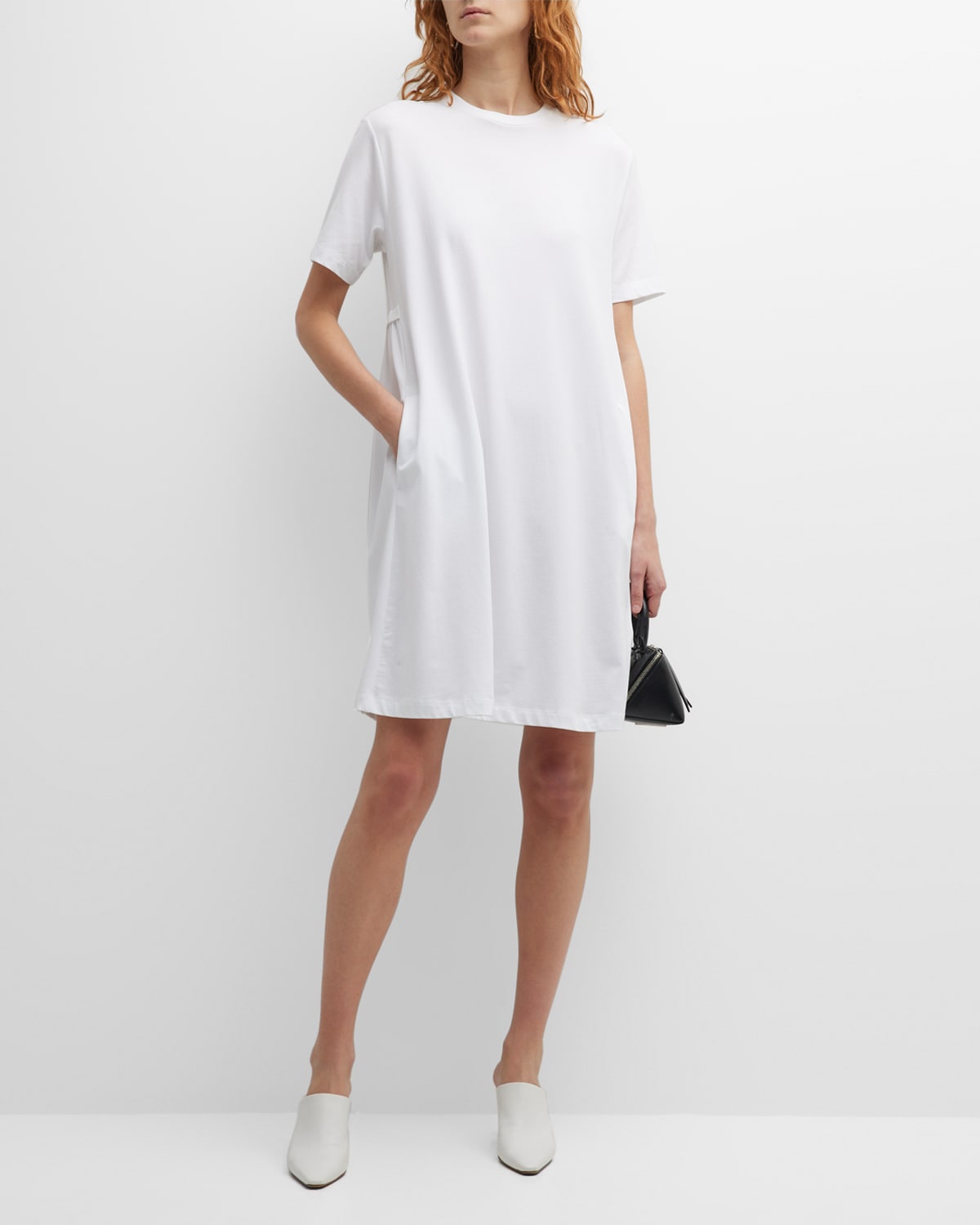 Gaspare Ruched Jersey T-Shirt Dress