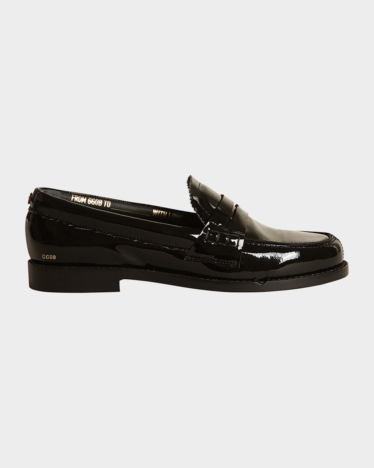 GOLDEN GOOSE JERRY PATENT PENNY LOAFERS 