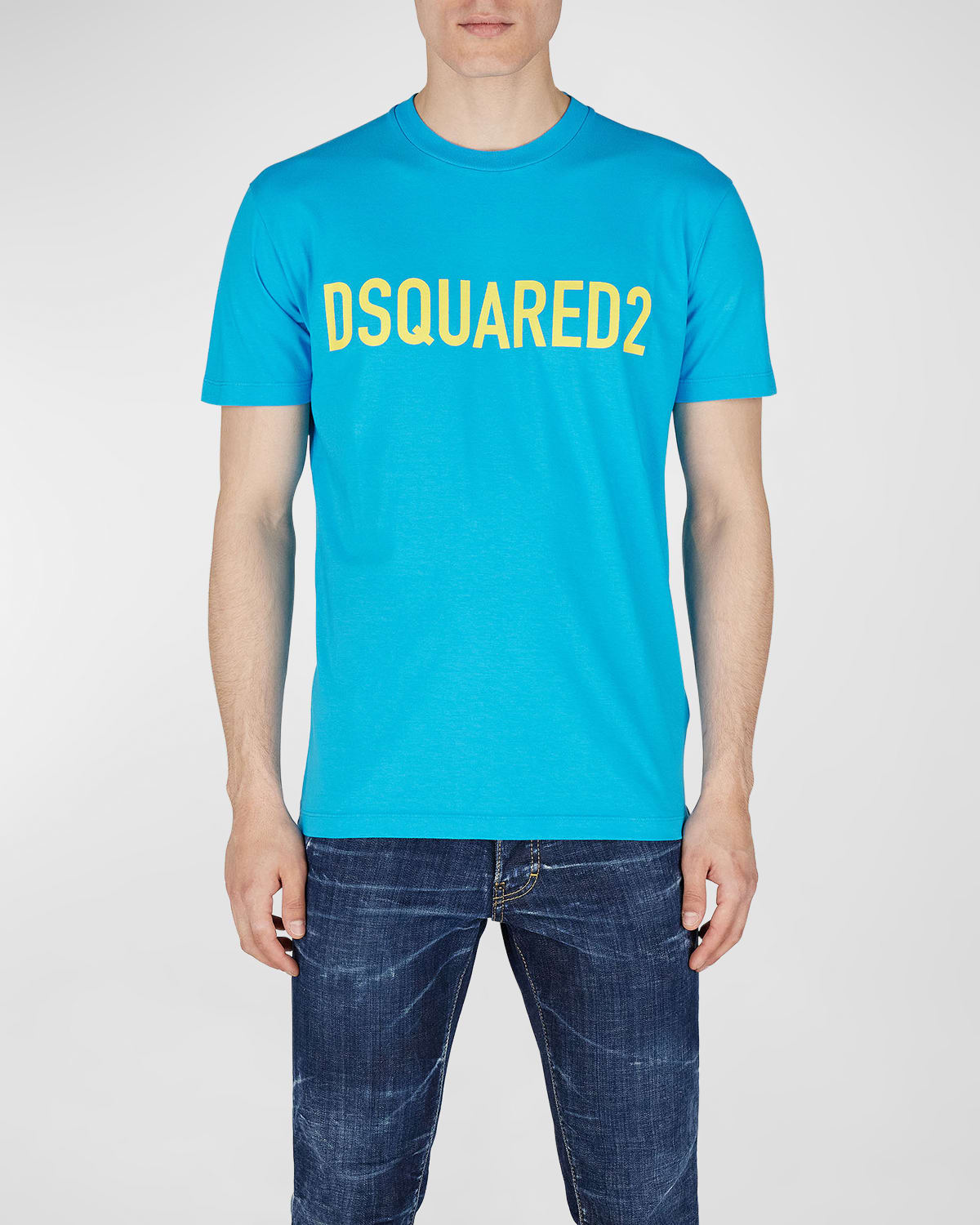 Dsquared2 Cool Logo Cotton Jersey T-shirt In Ocean