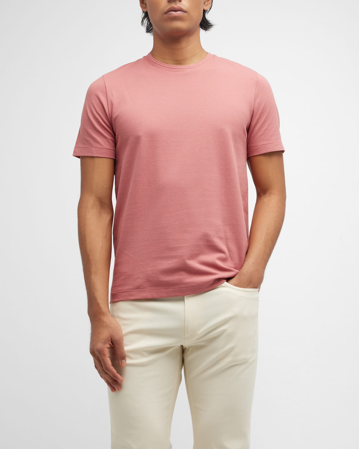 HUGO BOSS MEN'S WAFFLE T-SHIRT