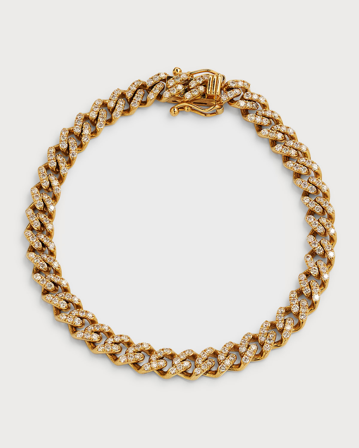 18K Diamond Pave Cuban Link Bracelet