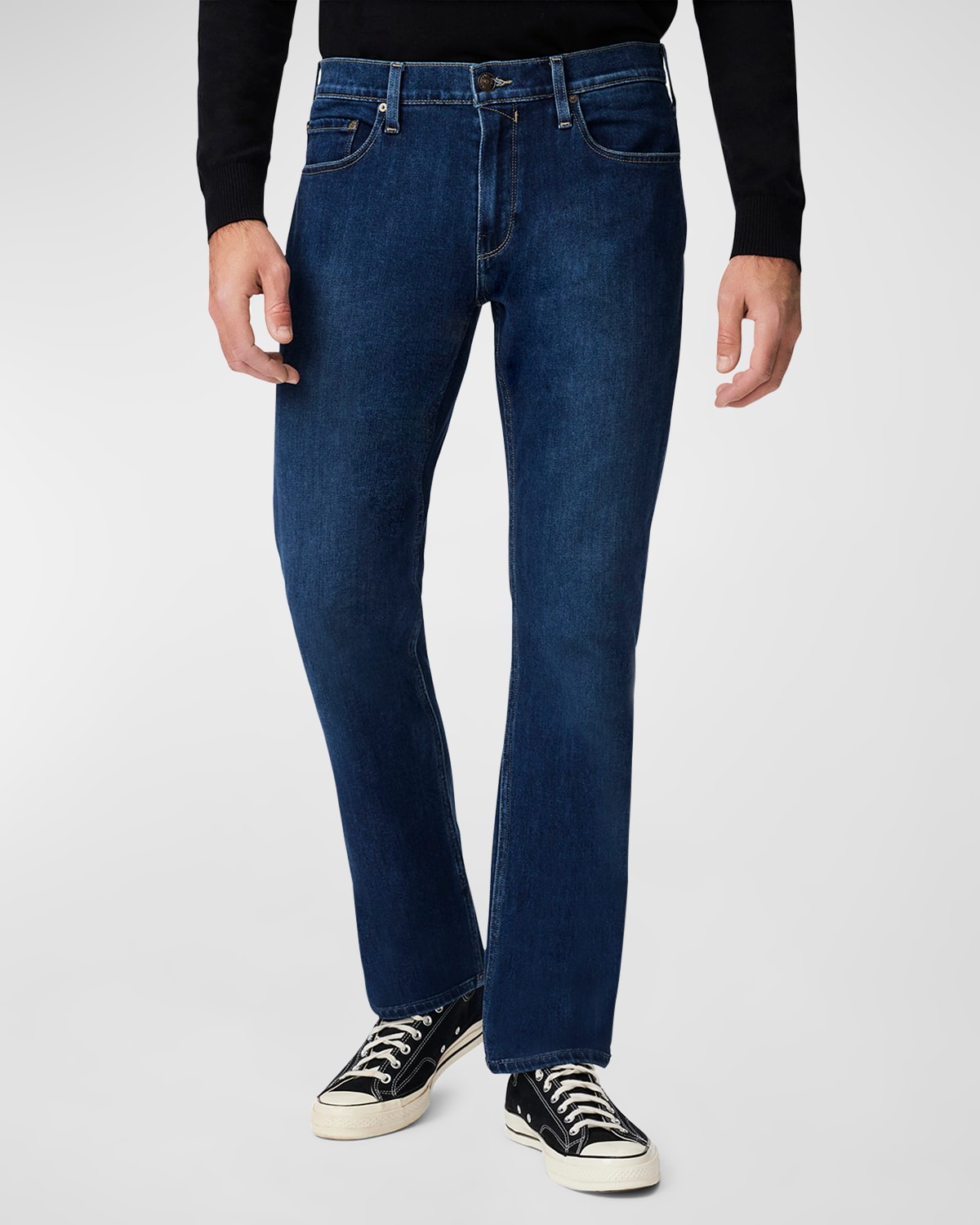 Shop Paige Men's Normandie Straight Fit Jeans In Alvarez