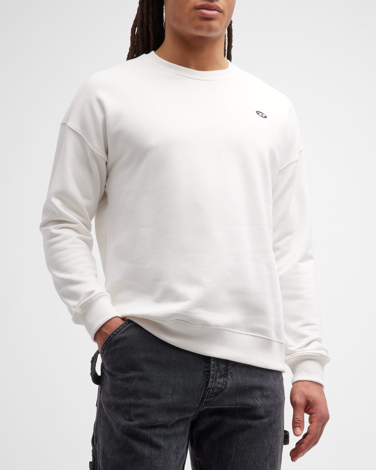 DIESEL MEN'S S ROB OVAL PJ SWEATSHIRT 