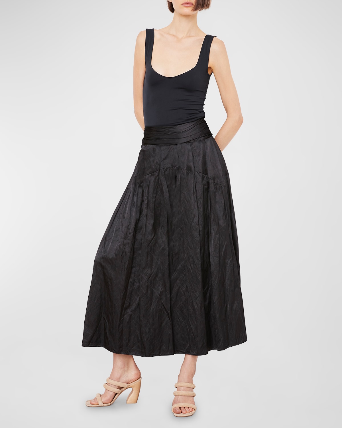 Vince sales metallic skirt