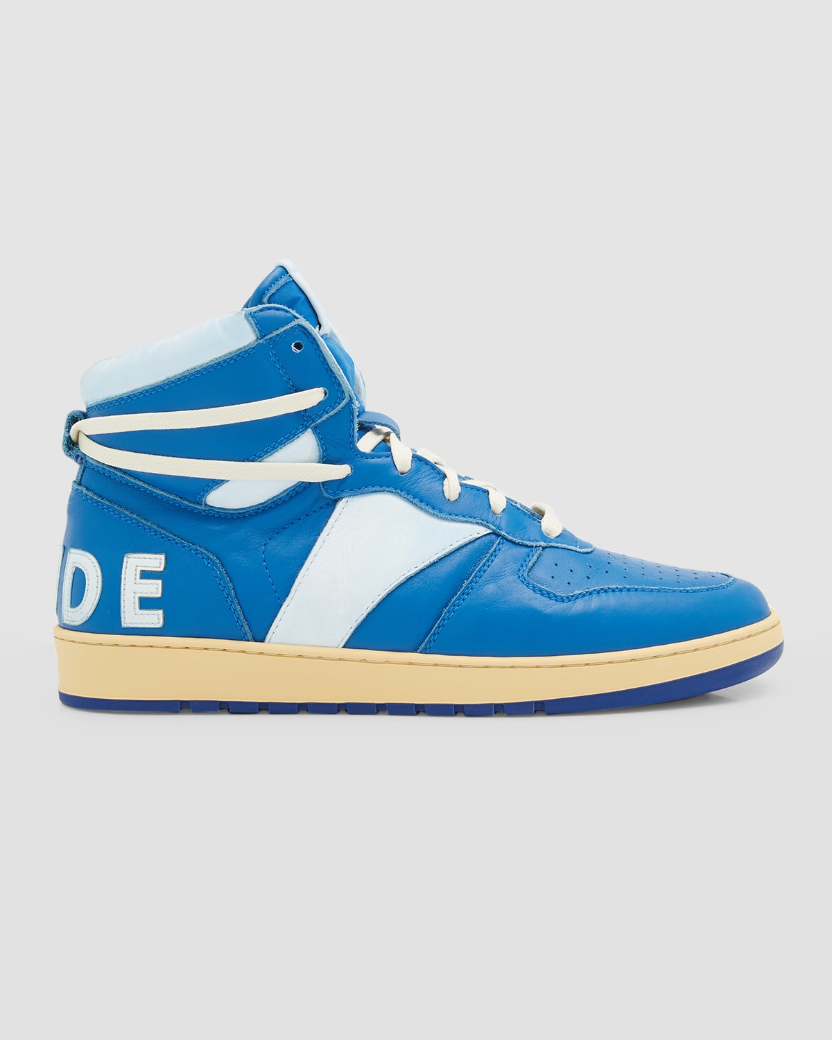 Rhude Man Sneakers Blue Size 9 Leather