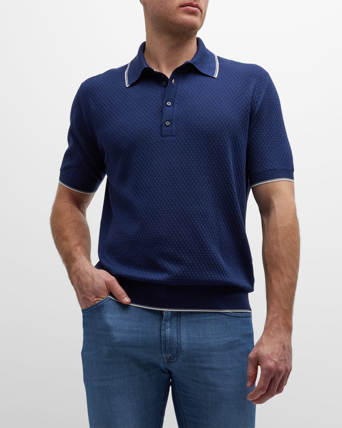 Stefano Ricci Zip-Up Polo Shirt