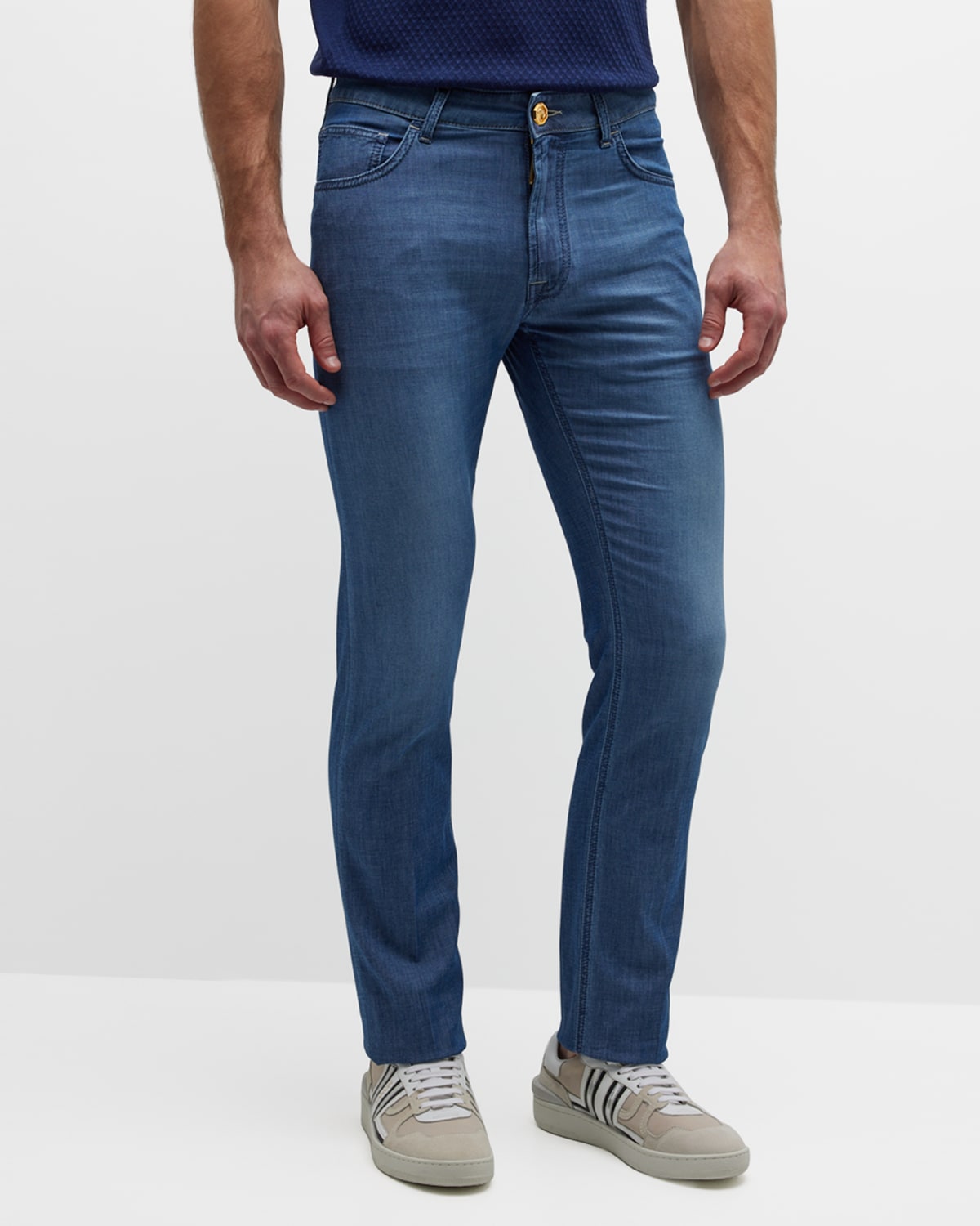 Men's Lightweight Straight-Leg Jeans