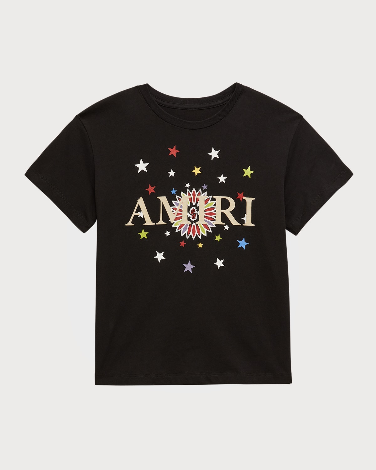 Amiri Kids' Printed Cotton Jersey T-shirt In Black