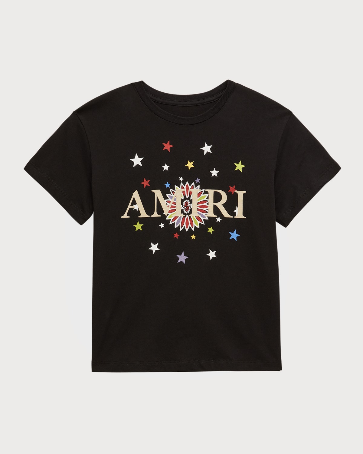 Amiri Printed Cotton Jersey T-shirt In Black-cotton Jers