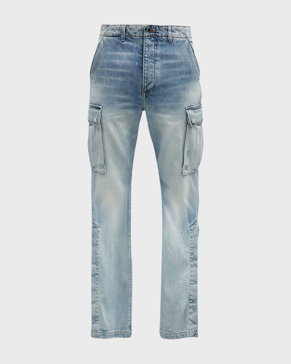 Men Denim Cargo Jeans