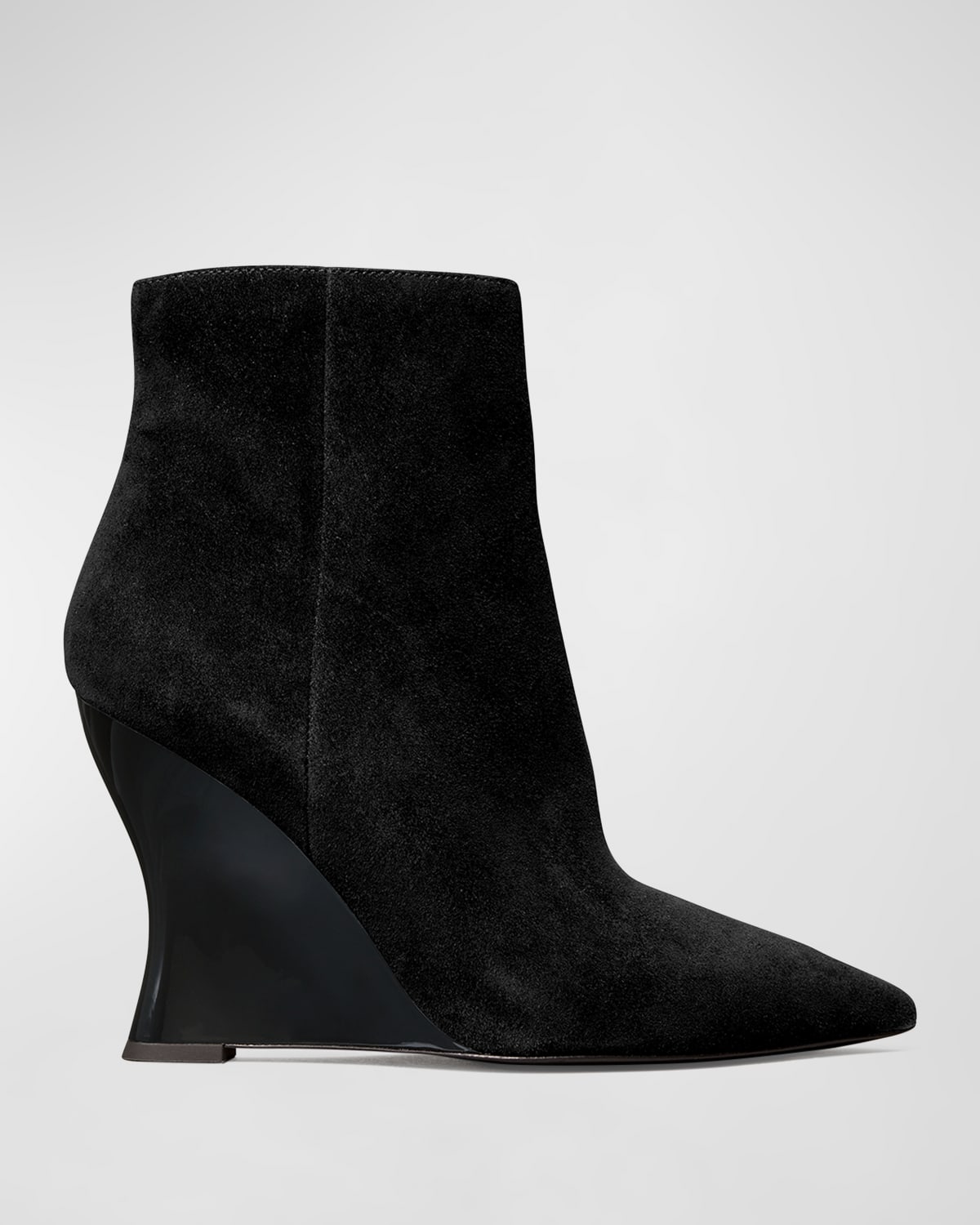 Tory Burch Sculpted Wedge Bootie In Nero
