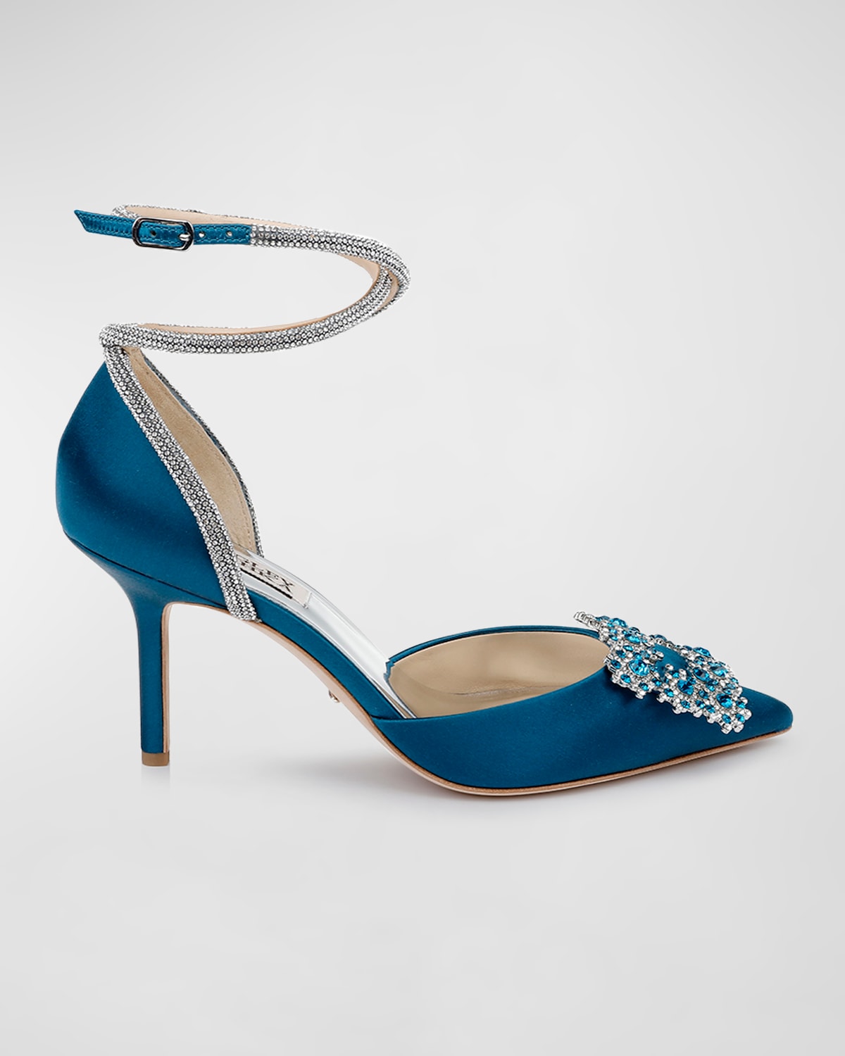 Badgley mischka crystal embellished quarter strap pump new arrivals