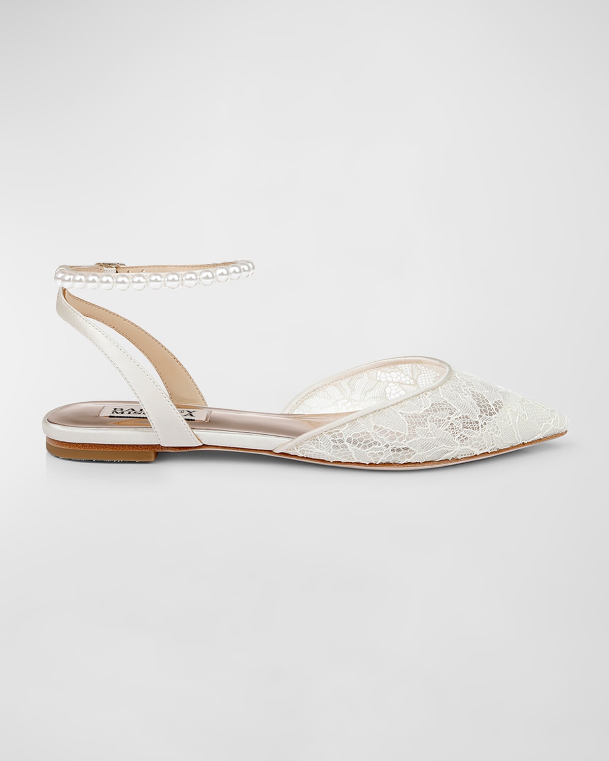 Fawn Mesh Ankle-Strap Ballerina Flats