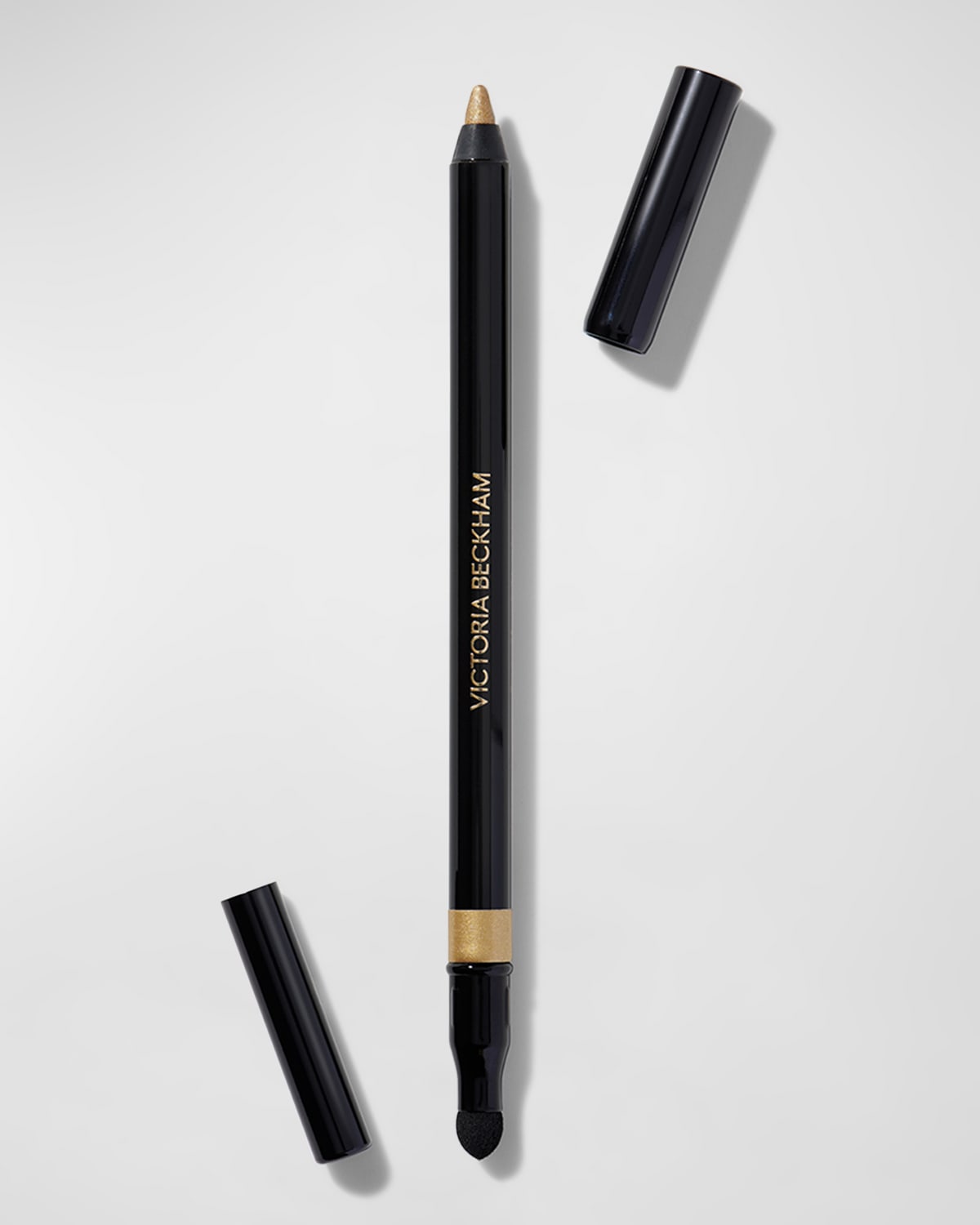 Shop Victoria Beckham Satin Kajal Jewel Liner In Gold Lame