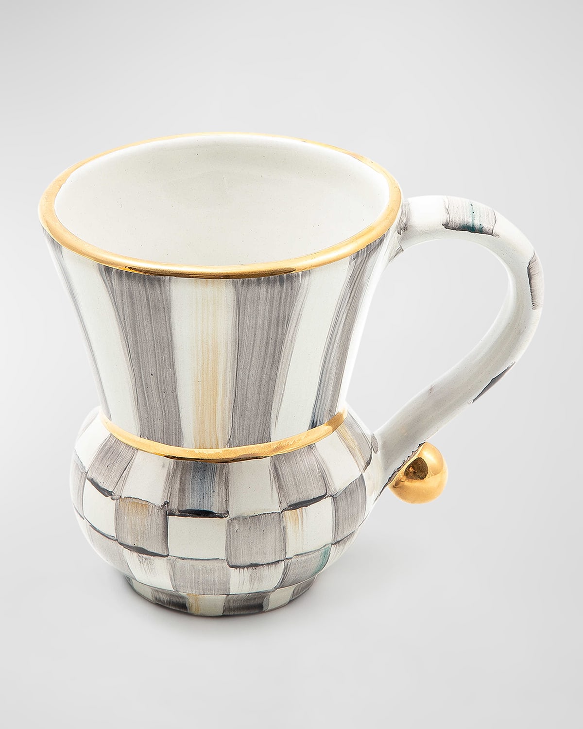 Mackenzie-childs Sterling Check Mug In Multi