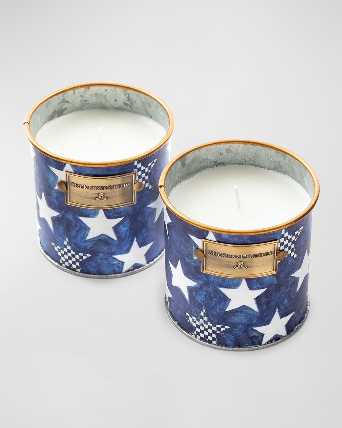 Mackenzie-childs Small Royal Star Citronella Candles, Set Of 2