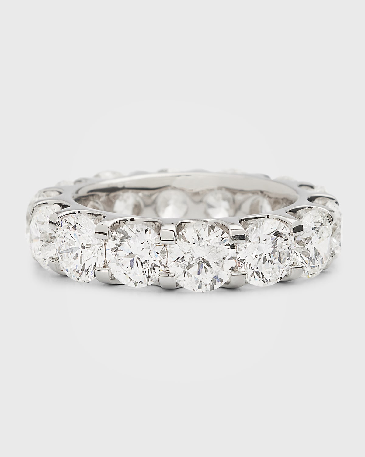 Lab Grown Diamond 18K White Gold Eternity Band Ring