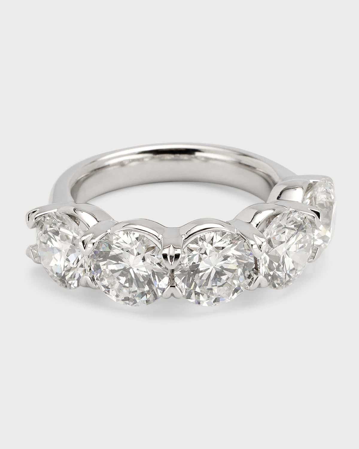 Lab Grown Diamond 18K White Gold Round Ring