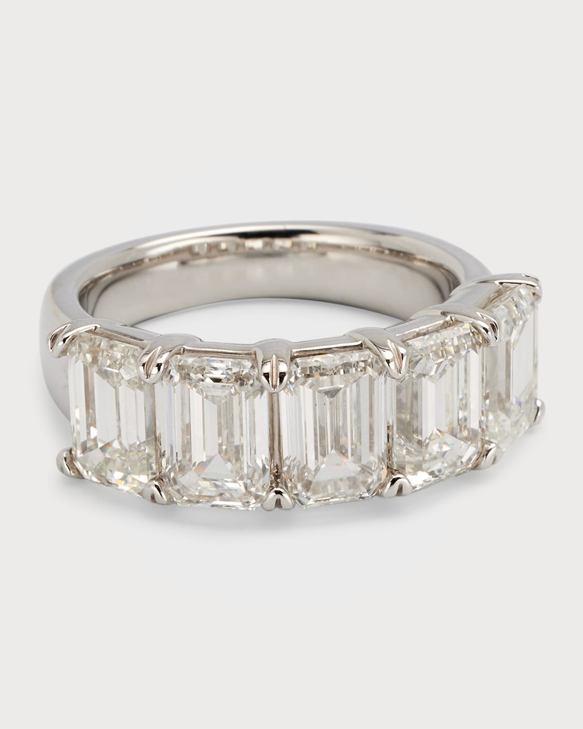 Lab Grown Diamond 18K White Gold Emerald-Cut Ring