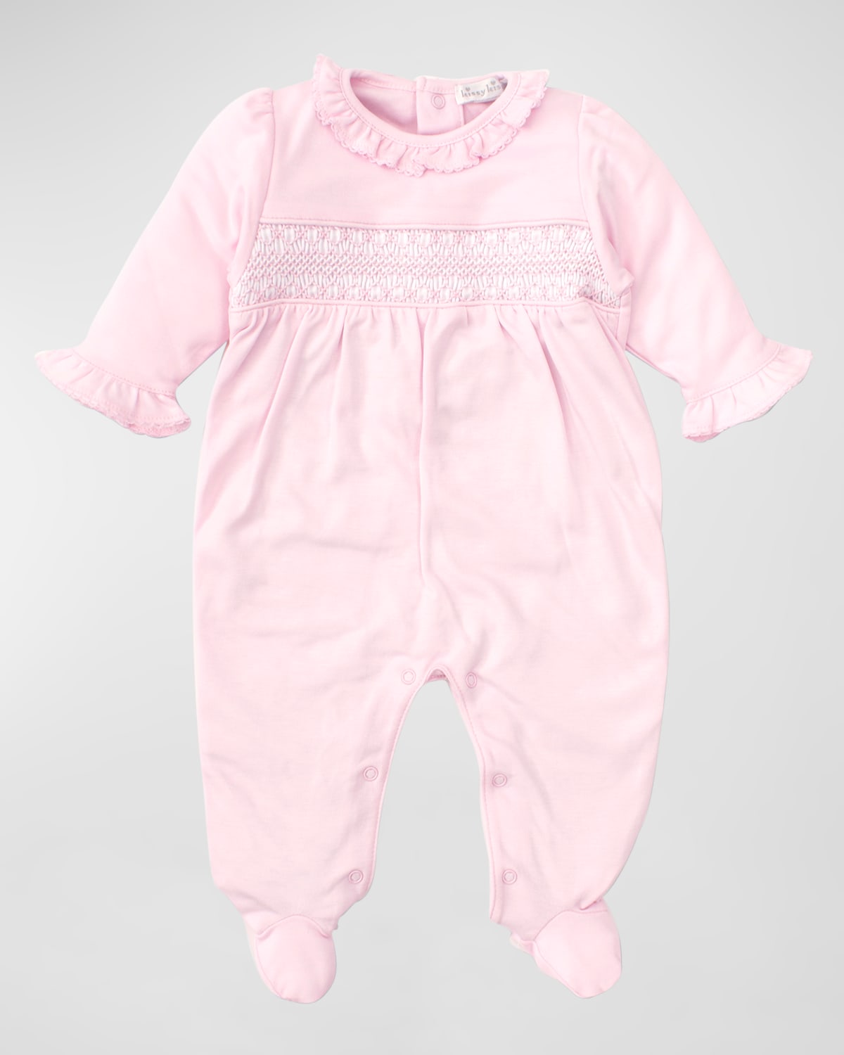 KISSY KISSY GIRL'S CLB CHARMED SMOCKED FOOTIE